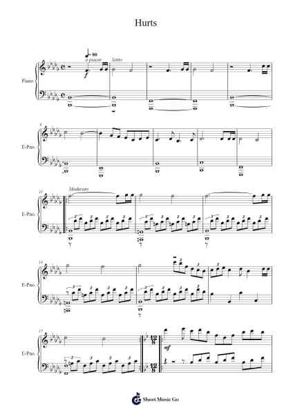 Hurts Sheet Music by Ernesto Cortazar-Arr.Taters Jonkyle