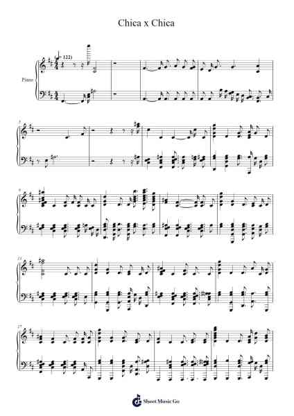 Chica x Chica Sheet Music by HoneyWorks-Arr.Louiste