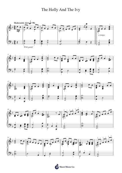 The Holly And The Ivy Sheet Music by Misc Traditional-Arr.Camilbeard