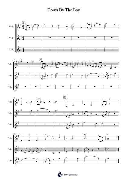 Down By The Bay Partition de musique par Traditional-Arr.Noelje