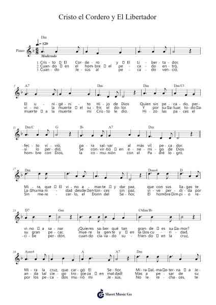 Cristo el Cordero y El Libertador Sheet Music by Carlos R. Martínez-Arr.Quinncol