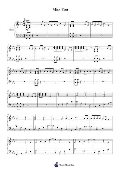 Miss You Sheet Music by Kentner-Arr.Pipril