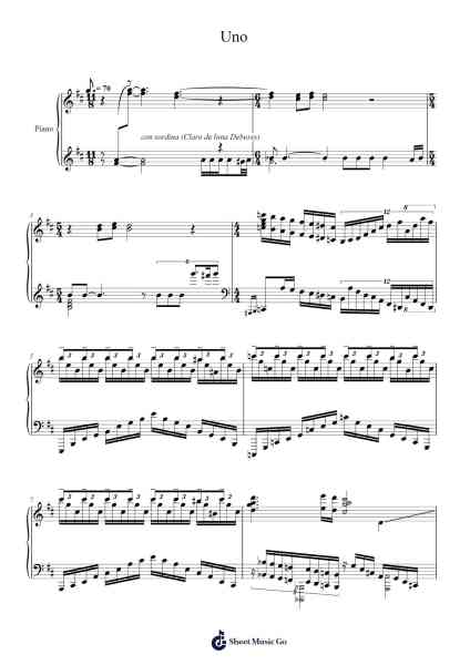 Uno Sheet Music by Mariano Mores-Arr.Westier Haylay