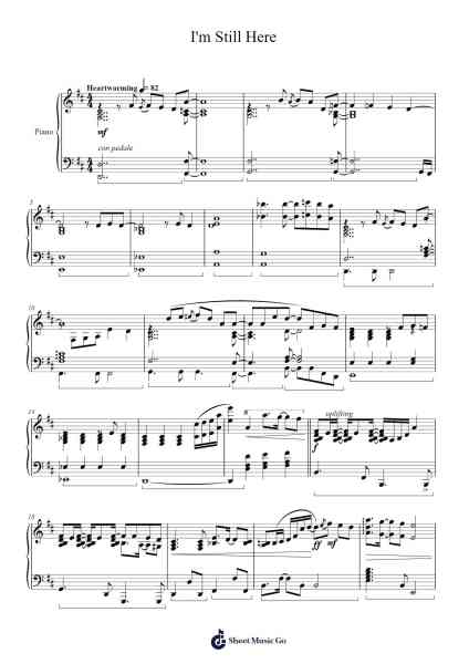 I'm Still Here Sheet Music by Aivi/Surasshu-Arr.Inbuck