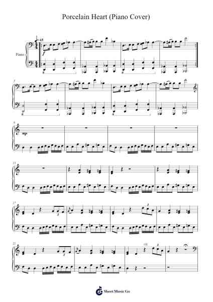 Porcelain Heart (Piano Cover) Sheet Music by Opeth-Arr.Virlouis