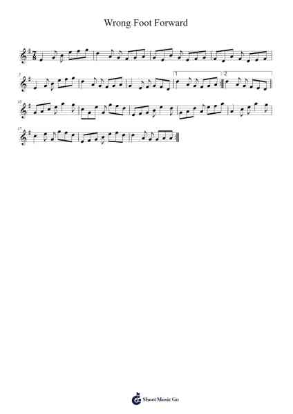 Wrong Foot Forward Sheet Music by Peter_94-Arr.Carlphrey