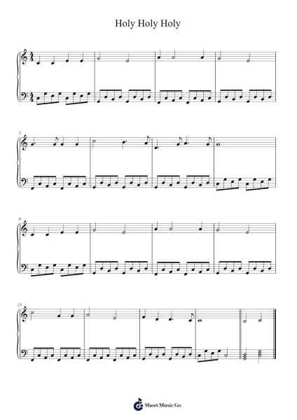 Holy Holy Holy Sheet Music by undefined-Arr.Sweetxe Goldthune