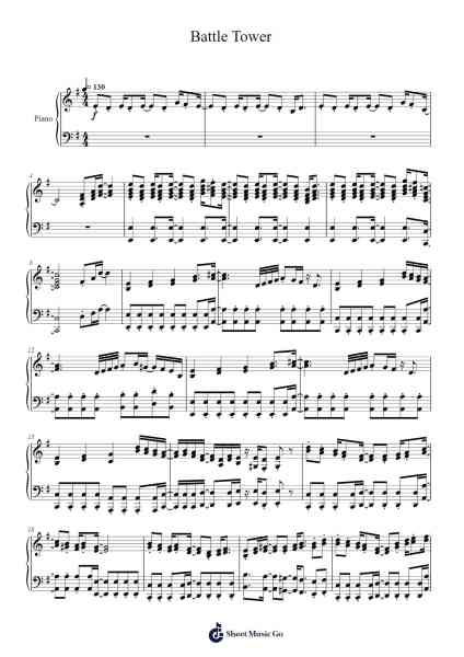 Battle Tower Sheet Music by Toby Fox-Arr.Ianre