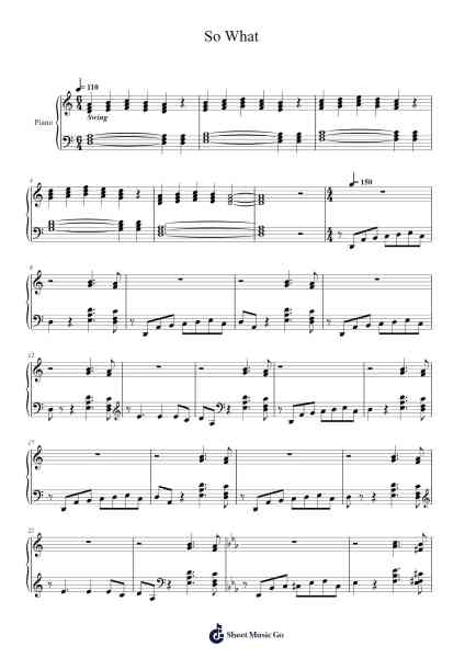 So What Sheet Music by Julian Jay-Arr.Consdrow