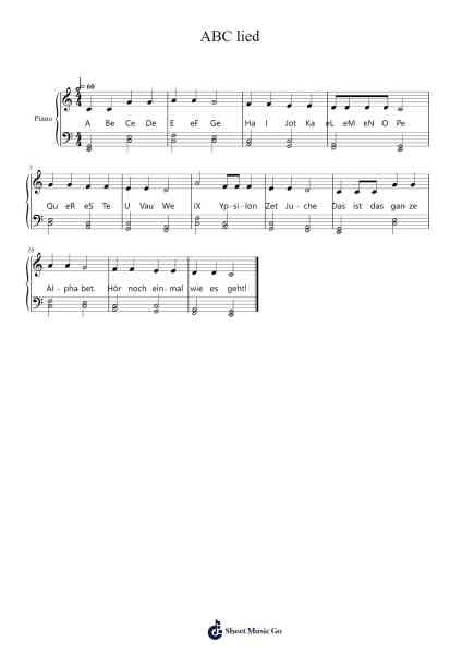 ABC lied Sheet Music by undefined-Arr.Bilsa Montlaw