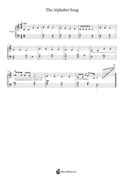 The Alphabet Song Sheet Music by Thomas Simpson-Arr.Trement