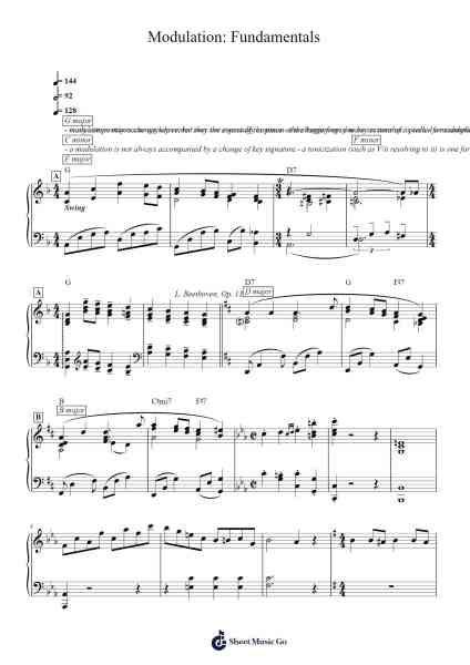 Modulation: Fundamentals Sheet Music by Marc Sabatella-Arr.Temvogt Roblome