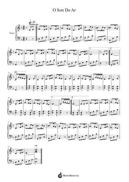 O Son Do Ar Sheet Music by Luar na Lubre-Arr.Frednice Daveburns