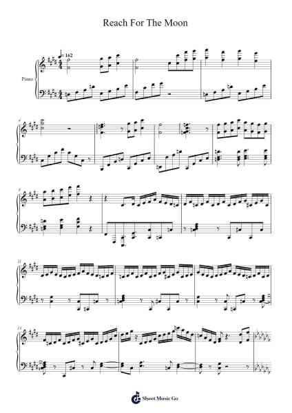 Reach for the Moon, Immortal Smoke Sheet Music by ZUN-Arr.Backdn