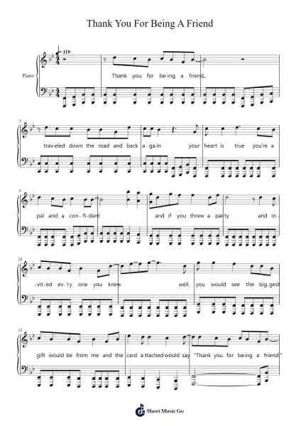 Thank You For Being A Friend Sheet Music by Andrew Gold-Arr.Hulking Chilmund