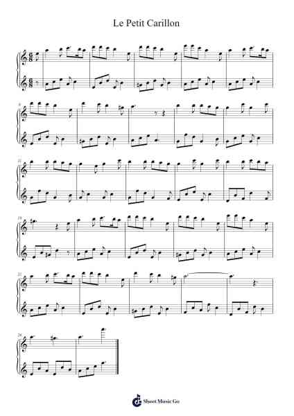 Le Petit Carillon Sheet Music by Karim Castagnini-Arr.Vioo'neil