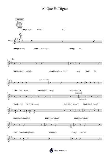 Al Que Es Digno Sheet Music by Marcos Witt-Arr.Mcdel Auriah