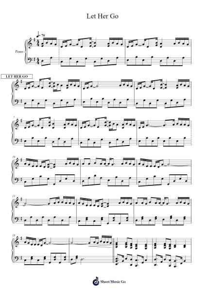 Let Her Go Sheet Music by undefined-Arr.Genus