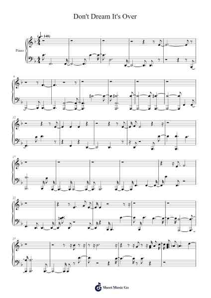 Don't Dream It's Over Sheet Music by Sarah Blasko-Arr.Humglas Leathus