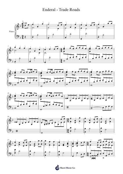 Enderal - Trade Roads Sheet Music by Marvin Kopp-Arr.Dempbeau Leighstone