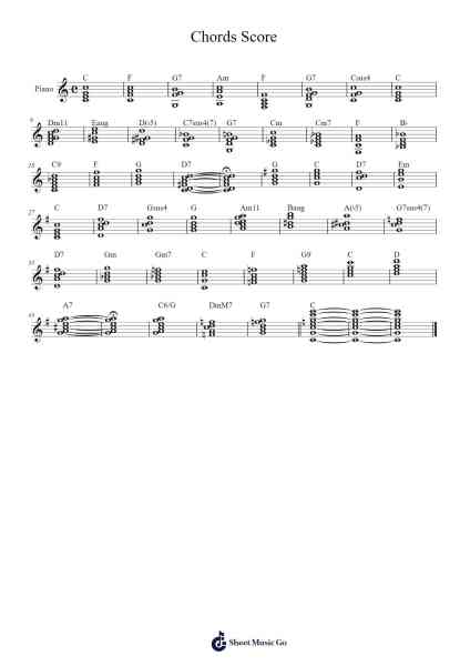 Chords Score Sheet Music by Arkanthyne-Arr.Bowmag