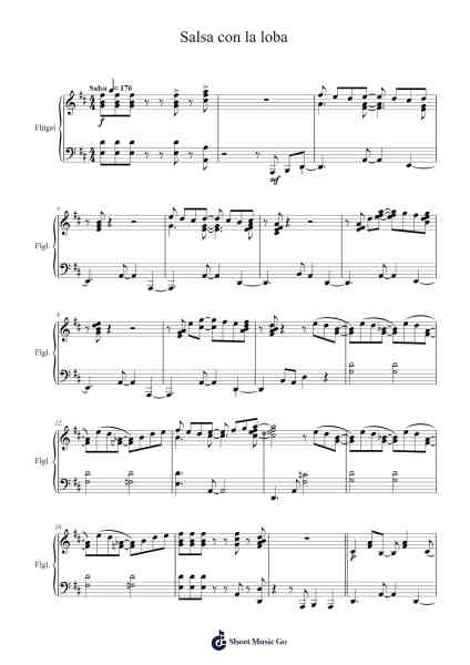 Salsa con la loba Sheet Music by Hendrik Fuß-Arr.Efbooth Borgfe