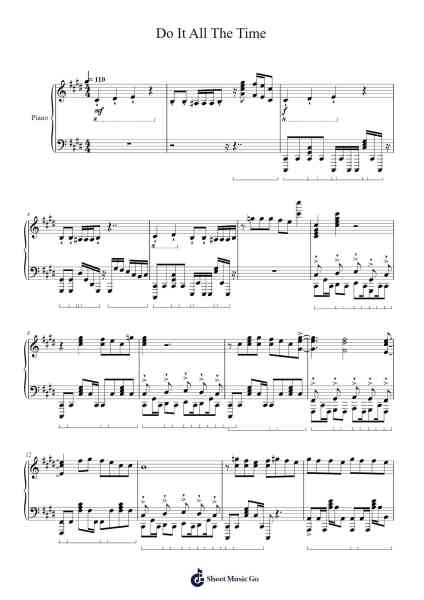 Do It All The Time Sheet Music by F.I.R.E.-Arr.Roymens