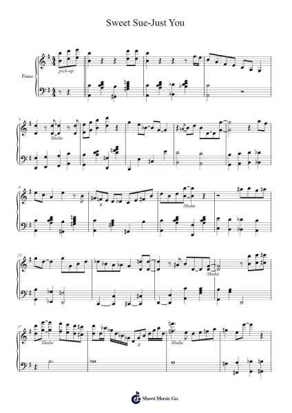 Sweet Sue-Just You Sheet Music by Perrusk-Arr.Manlynch