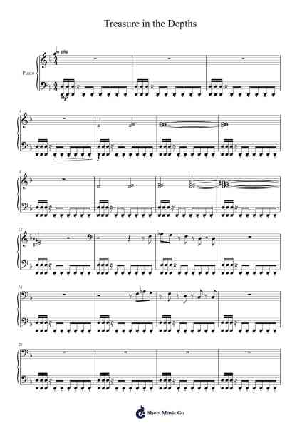 Treasure in the Depths Sheet Music by undefined-Arr.Paydice