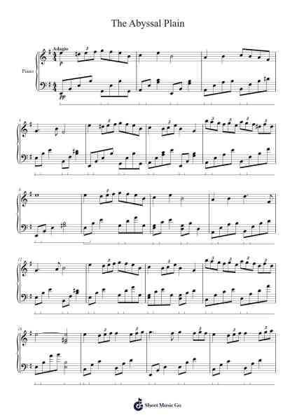 The Abyssal Plain Sheet Music by Jeffrey Huang-Arr.Quenram