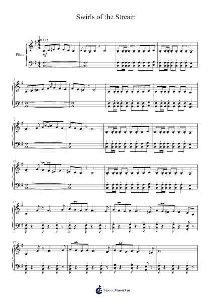 Swirls of the Stream Sheet Music by Yu-Peng Chen-Arr.Norther