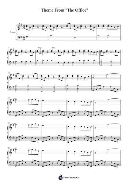 Theme From "The Office" Sheet Music by Emily Molyneux-Arr.Sysham