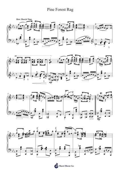 Pine Forest Rag Sheet Music by undefined-Arr.Yedpont