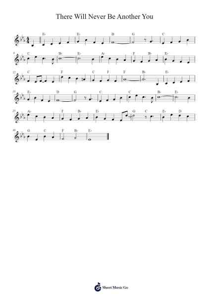 There Will Never Be Another You Sheet Music by Warren/Gordon-Arr.Buckchad