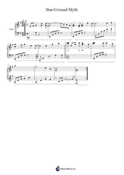Star-Crossed Myth Sheet Music by Olivia-Arr.Tenings