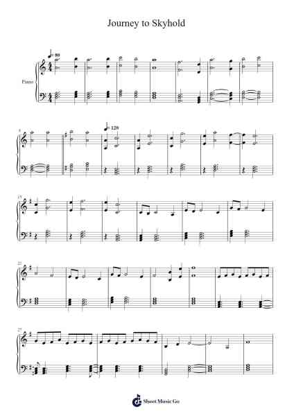 Journey to Skyhold Sheet Music by Trevor Morris-Arr.Gillnise