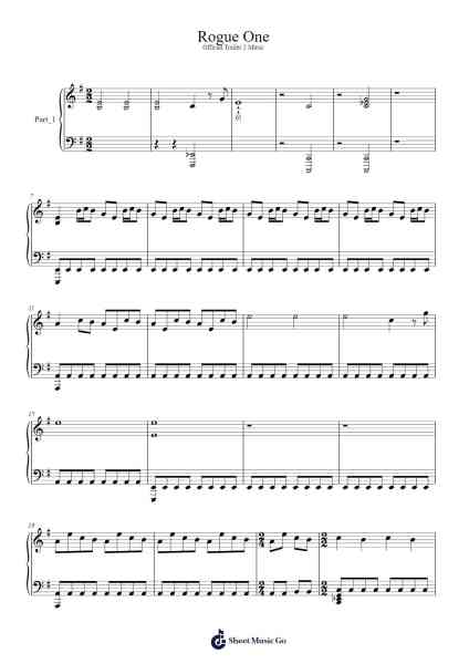 Rogue One Sheet Music by undefined-Arr.Walshfox