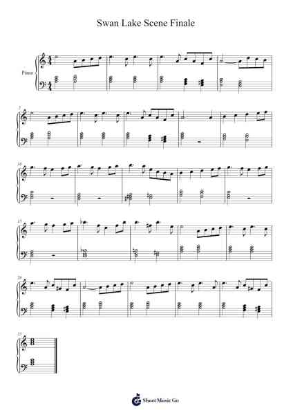 Swan Lake, Op. 20: Act II, No. 10 Scene (Moderato) Sheet Music by Pyotr Ilyich Tchaikovsky-Arr.Keliot Hicksner