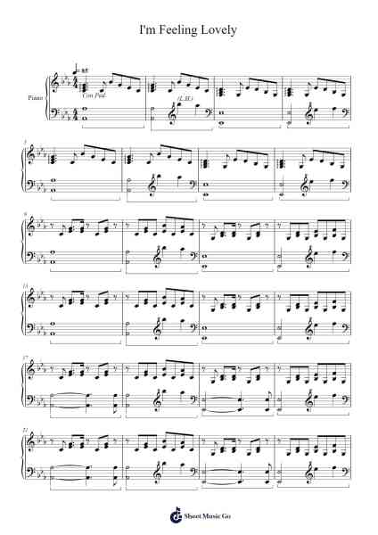 I'm Feeling Lovely Sheet Music by undefined-Arr.Janedo
