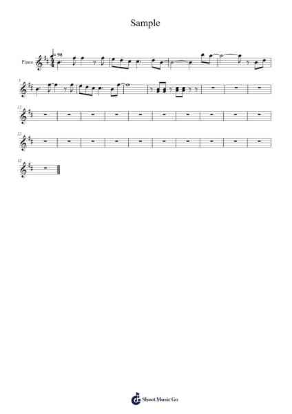 Sample Sheet Music by Macintosh Plus-Arr.Danchloe