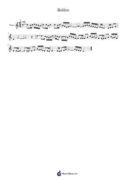 Boléro Sheet Music by Maurice Ravel-Arr.Cookelus