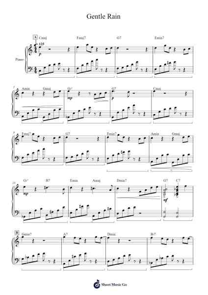 Gentle Rain Sheet Music by Shogo Sakai-Arr.Maurald