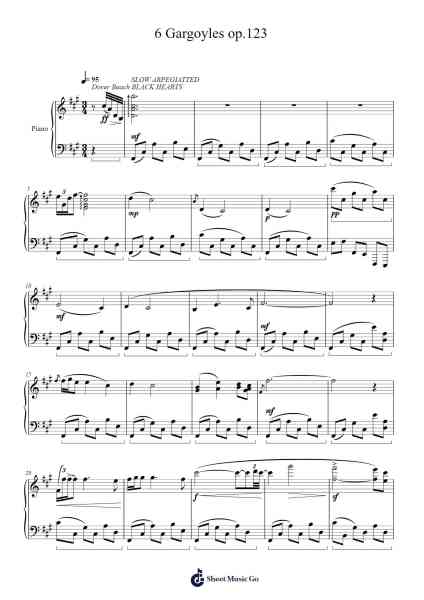 6 Gargoyles op.123 Sheet Music by Johnny Martin-Arr.Gekeith Fordkiel
