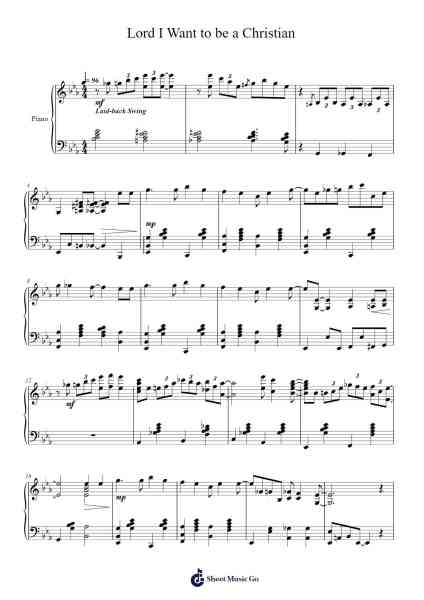 Lord I Want to be a Christian Sheet Music by Brad Nix-Arr.Nelbby Samgan