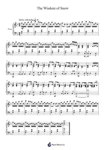 The Wisdom of Snow Sheet Music by Paul O'Neill/Robert Kinkel/Jon Oliva-Arr.Sylgou