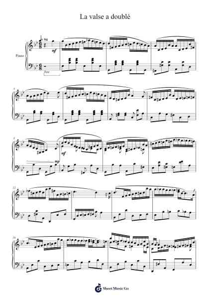 La valse a doublé Sheet Music by Hyholt Rexle-Arr.Chrisboyd Crosean