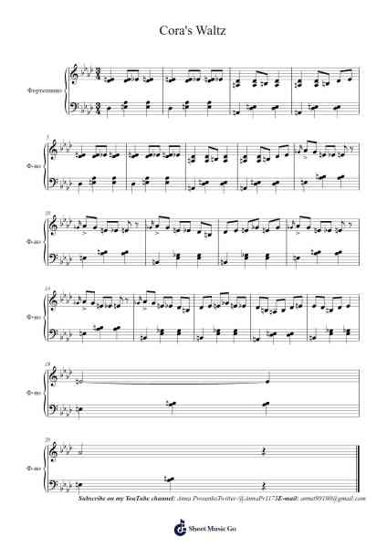 Once Upon a Time - Cora's Waltz Sheet Music by Mark Isham-Arr.Besquinn