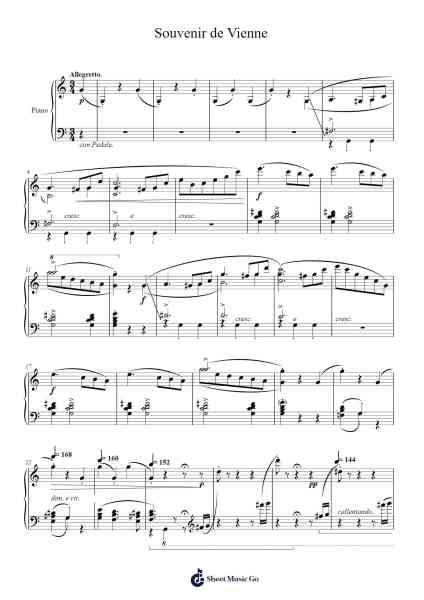 Souvenir de Vienne, Op. 26 Sheet Music by John Carver Alden-Arr.Kingsgan