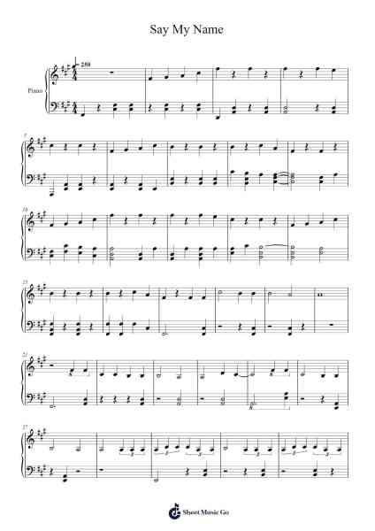 Say My Name Sheet Music by ATEEZ-Arr.Caerwood Belch