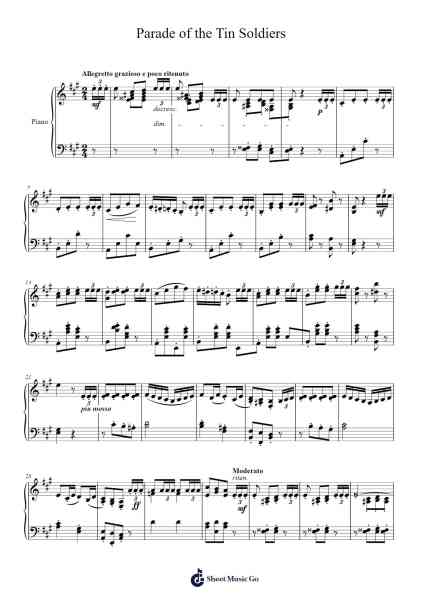 Parade of the Tin Soldiers Sheet Music by Leon Jessel-Arr.Hartclife Joudrea